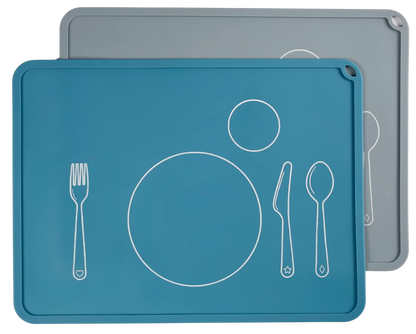 Set de table en silicone pour enfants pour table à manger | Apprentissage de la mise en table