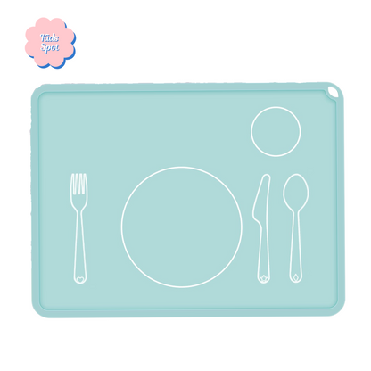 Set de table en silicone pour enfants pour table à manger | Apprentissage de la mise en table